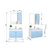 JOMOO九牧 实木浴室柜组合浴室橡胶木洗脸盆洗漱台洗手池 A2182 橡胶木白色（不含龙头和下水配件） 0.8M(柜体82.5cm蓝色款)第5张高清大图