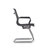 鑫博奥222#弓型网椅办公椅黑色网布(黑色 办公椅会议椅)第4张高清大图