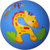费雪玩具球 宝宝小皮球拍拍球22cm（绿色 赠送打气筒）F0516H2 国美超市甄选第4张高清大图