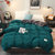 黛格珊瑚绒四件套床上用品冬季加厚法兰绒法莱绒被套床单水晶绒(松石绿)第3张高清大图