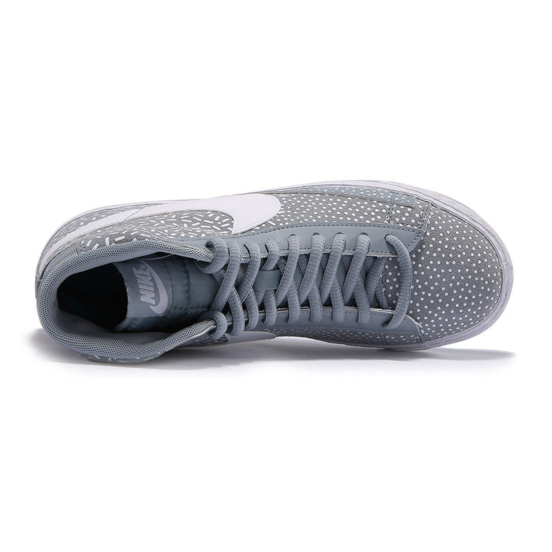 nike耐克wmnsblazermidprint经典复刻鞋女536698鸽子灰白白清水蓝375