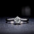 鸣钻国际六爪皇冠一克拉钻戒女 100分F色结婚GIA钻石戒指 预售第2张高清大图