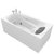 科勒KOHLER浴缸皓玥1.7米整体化智能按摩浴缸裙边式独立按摩浴缸K-76448T-NW-0（左角位含龙头无扶手）第2张高清大图