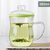物生物蘑菇杯茶杯韩版创意潮流透明玻璃杯带把便携花茶泡茶办公杯380ML /420ML/500ML(粉色)第5张高清大图