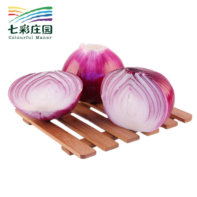 七彩庄园新鲜蔬菜洋葱紫皮洋葱圆葱头紫皮洋葱5斤(自定义 自定义)