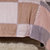 LOVO全棉磨绒四件套斯霓湖畔被套200x230cm 纯棉粗纱支长绒棉面料，活性印染工艺，手感厚实第2张高清大图