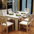 古宜（Guyi） 古宜 餐桌椅组合6人现代简约长方形大理石实木质餐桌家用4人饭桌 现货(1.3*0.8米一桌四椅)第5张高清大图