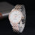 美度(MIDO)瑞士手表 贝伦赛丽系列 全自动机械白盘钢带男士腕表M027.407.11.010.00(间玫瑰金钢带)第2张高清大图