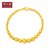 周大福珠宝首饰光沙珠串足金黄金手链（计价工费168）F157031第4张高清大图