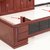 办公家具油漆实木贴皮办公桌椅组合YY-L0014(酒红色 工作桌 2.8米桌 牛皮椅 7门柜)第2张高清大图