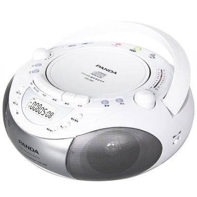 熊猫CD-208复读机cd播放器磁带一体机英语教学家用儿童学生录音机U盘mp3光盘碟片卡座胎教机收音机学习面包机