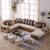浪漫星 沙发 简约现代中小户型客厅家具沙发 布艺沙发8060(两件套-赠四布凳)第3张高清大图
