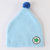 牛奶朋友新生儿春秋冬季胎儿帽男女儿童帽子毛线帽婴儿帽子(天蓝色 均码0-15个月（40-48CM）)第2张高清大图