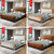 美天乐 实木床1.8米中式经济型原木双人床现代简约加厚1.5m储物主卧婚床(1.8*2米 床+床垫+床头柜*2)第3张高清大图