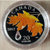 2012年加拿大 枫叶水滴 镶施华洛世奇水晶彩色精制银币第4张高清大图