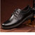 牧惠森男式商务休闲皮鞋男士系带皮鞋M2802(黑色 44)第3张高清大图