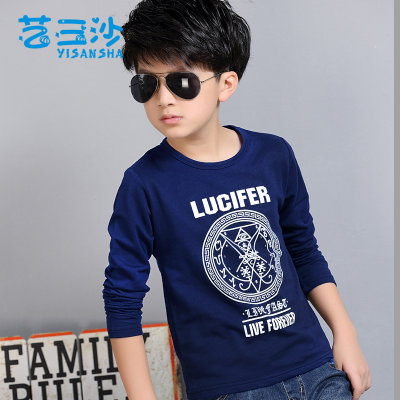 【2018新款春秋春装秋衣童装儿童上衣男童长