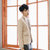 Bebeeru春秋季小西装男士外套青年韩版潮休闲西服修身型上衣外套单西英伦 R1416(R1416卡其色 4XL)第2张高清大图