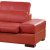 里外 红色热情经典款皮艺沙发 时尚L形转角组合沙发 头层真皮沙发 3622(国产皮：三人位+单人位+贵妃位)第4张高清大图