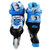 乐士169溜冰鞋儿童全套装 旱冰鞋儿童轮滑鞋轮滑护具套装 可调伸缩滑冰鞋男女直排轮(蓝色 M码（36-39）)第3张高清大图