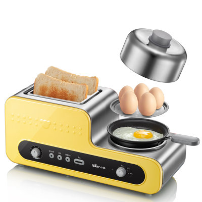 小熊（Bear）多士炉 全自动家用烤面包机 不锈钢吐司机早餐机烤面片2片 DSL-A02V1