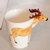 豪峰 创意陶瓷杯马克杯咖啡杯牛奶杯早餐杯卡通可爱水杯带勺(梅花鹿3D杯带勺)第4张高清大图