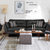 TIMI天米 北欧沙发 现代简约沙发 皮艺沙发组合 单人双人三人沙发 客厅沙发组合(米色 双人位沙发)第3张高清大图
