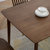 吉木多 北欧实木餐桌椅组合1.2 1.35 1.5米家用长方形饭桌轻奢家具（椅子默认温莎椅，如需牛角椅拍下备注）(1.35米胡桃色 单餐桌)第4张高清大图