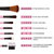 泊泉雅专业化妆刷7件套套装 初学者彩妆工具第4张高清大图