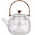 JKV电陶炉煮茶壶玻璃耐热提粱烧水泡茶全自动专用茶具蒸汽煮茶器(CB65条纹提梁壶+黑白配电陶炉 默认版本)第2张高清大图