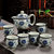 茶具套装整套陶瓷防烫双层杯功夫茶具中式青花瓷茶壶茶杯家用.Sy  7件(花鸟)(7件)第5张高清大图