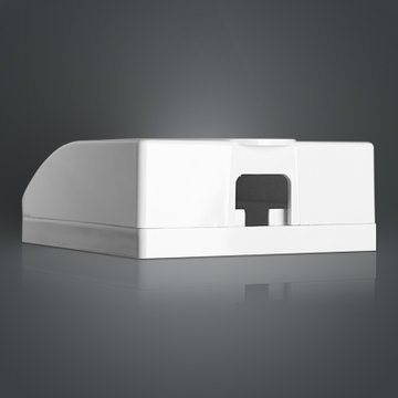 西门子开关插座面板 远景系列 雅白色插座防溅盒 通用插座防水面盖 浴室用防水盒