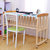 HUGBB环保实木婴儿床889宝宝童床摇篮床(实木床+五件套+棕垫+赠品)第3张高清大图