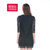 【娅丽达】2016春新款连衣裙R5309 摩登优雅/修身版型/亲肤舒适(黑色 S)第3张高清大图