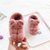 儿童棉拖鞋冬男童女可爱宝宝拖鞋婴幼儿包跟棉鞋防滑1-7岁中小童(豆沙红 220)第2张高清大图