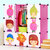 索尔诺婴儿衣柜宝宝收纳柜儿童储物柜塑料玩具卡通收纳箱衣物整理(黑色 9门9格 M090701)第2张高清大图
