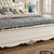 圣肯尼家具 欧式床1.8米 法式田园实木真皮床 美式乡村双人卧室大床(珍珠白 1.8米床)第4张高清大图