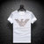欧洲站美杜莎夏季2020新款潮流牌男士丝光棉烫钻短袖T恤大码体恤.4(L 白色)第2张高清大图