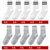 北极绒ins火的潮流袜子中筒袜个性潮袜欧美街头长袜潮牌网红女袜  均码(带脚后跟款-白色0 均码)第2张高清大图