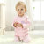 贝吻 *纯棉偏襟系带新生儿满月和服套装婴儿内衣宝宝衣服6021(粉色 59)第2张高清大图