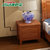 健舒宝 床 实木床1.8 1.5米简约现代中式实木家具 婚床双人床橡胶木床(海棠色 1.8米标准床)第5张高清大图