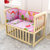 竹咏汇  实木婴儿床 宝宝摇篮床 小摇床儿童床可变书桌(6)第5张高清大图