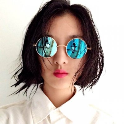 【复古圆框太阳镜茶色墨镜小框太子镜蒸汽朋克