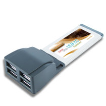 西霸（SYBA）笔记本ExpressCard 4口 USB 3.0扩展卡 Renesas芯片