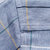 尊首（ZUNSHOU)男士短袖衬衫春季青年大码修身格子长袖商务衬衫(蓝色 XL)第5张高清大图