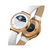 华为(HuaWei)星月系列智能手表 施华洛世奇人造宝石表盘 白色鳄鱼纹牛皮表带 女款第4张高清大图