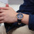 罗西尼手表男镂空皮带自动机械男士手表潮流时尚腕表517793(蓝色)第3张高清大图