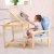 小硕士实木婴儿餐椅组合式带画板原木清漆系列SK327-3第2张高清大图