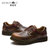 摩洛羊新品牛皮擦色工装大头鞋时尚低帮系带男鞋1115(棕色 44)第5张高清大图