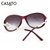 卡莎度(CASATO) 太阳镜时尚个性大框潮 防紫外线太阳镜 墨镜56126(暗酒红)第5张高清大图